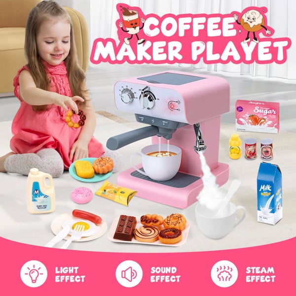 Kids Coffee Machine Maker Simulation Toy Set Carousel 1