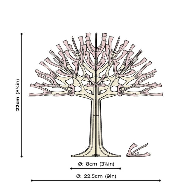 LOVI 3D Self Assembly Wooden CHERRY TREE - 22cm H Carousel 4