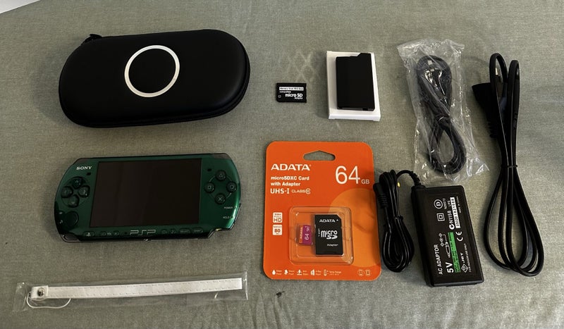 PSP 3000 – Carnival Green | 64 GB | Fully Set Up64142346016513110