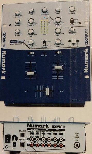 Numark DXM 01 USB 24 bit digital mixer64142340555779110