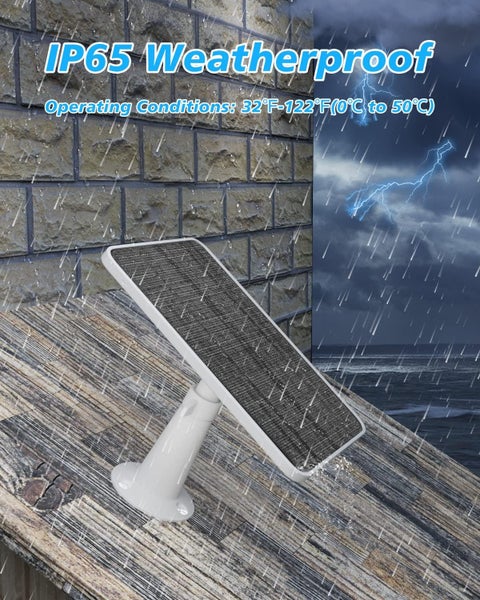 Solar Panel Charger for Arlo Pro 3/Pro 4/Arlo Ultra/Ultra 2/Floodlight Carousel 8