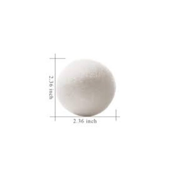Hod Health & Home 6Pcs 6Cm Wool Tumble Dryer Anti Static Balls Reusable Laundry Carousel 2