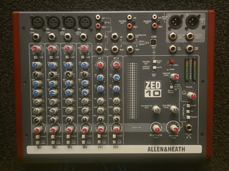 Allen & Heath ZED-10 Professional USB Audio Mixer64142345748098110