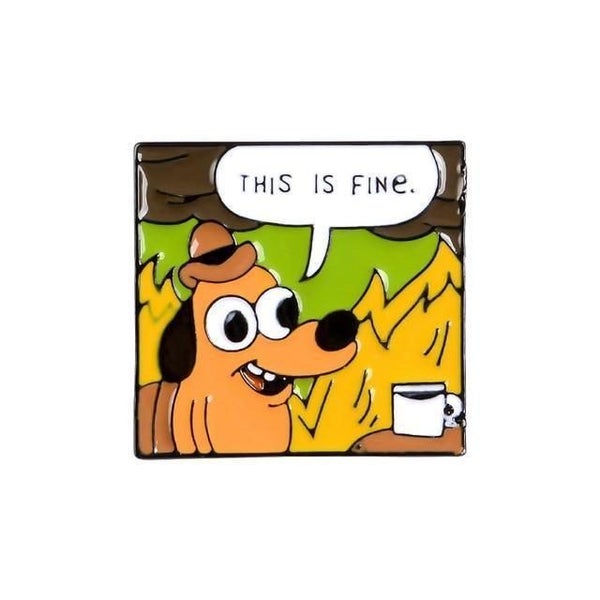 This Is Fine Enamel Pin Carousel 1