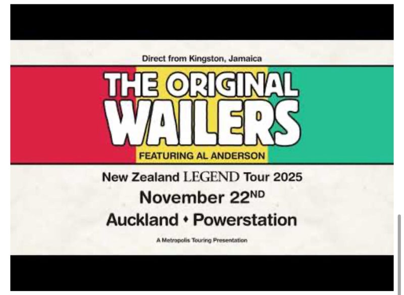 FINAL REDUCTION - ORIGINAL WAILERS (Bob Marley) 2 Tickets - Powerhouse Auckland64418058495490110