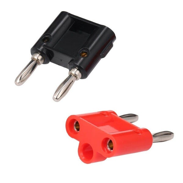 Hod Health & Home Double Row Banana 4Mm Plug Black Red Adapter Audio Lantern Cro Carousel 2