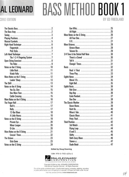 Hal Leonard Bass Guitar Book 1 Carousel 2
