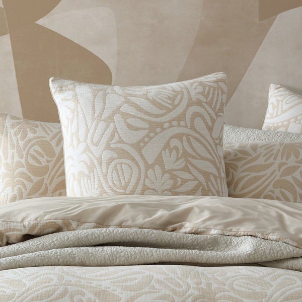Queen Duvet Cover Set - Platinum Haven Caramel Carousel 4