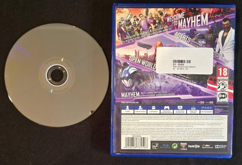 PS4 Agents of Mayhem~M rated (Box L #E) Carousel 2