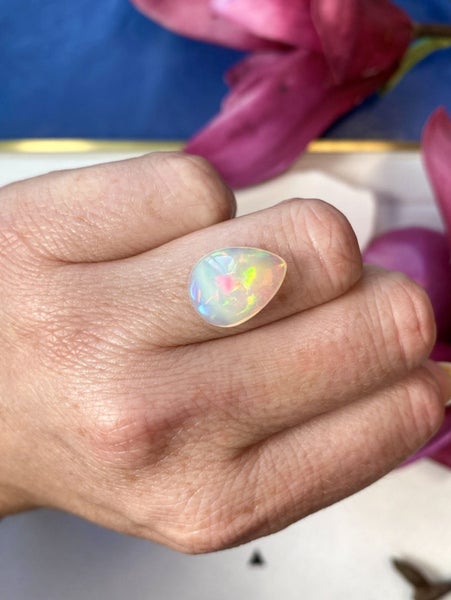 $1RES ~ $2480 Buy Now * Premium 5.42ct Welo Opal - Fire Cloud Pattern Carousel 8