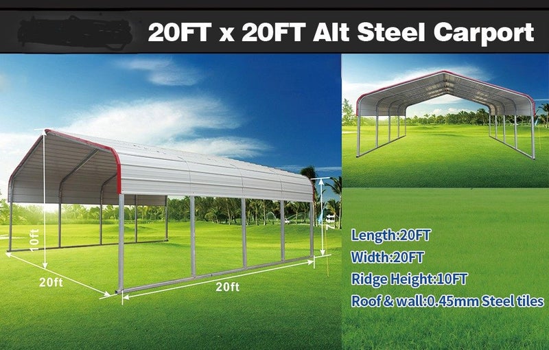 Steel Carport Shelter Carousel 1
