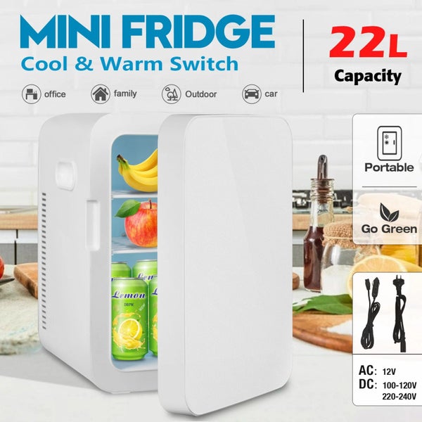 22L Mini Fridge Portable Car Refrigerator AC/DC Powered Cooler and Warmer Carousel 1