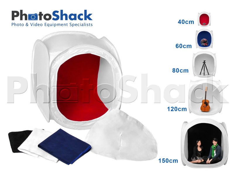 Light cube tent with 4 backgrounds 60cm Carousel 1