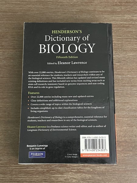Henderson’s dictionary of Biology RRP $140 Carousel 2