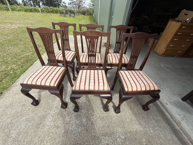 Antique Federal Style Fiddle Back? Dining Chairs x 6 Carousel 1
