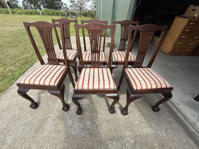 Antique Federal Style Fiddle Back? Dining Chairs x 6 Carousel 2