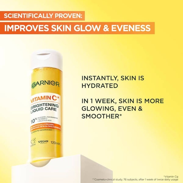 Garnier Facial Cleanser Vitamin C Brightening Liquid - 120mL Carousel 2