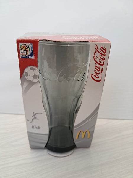 Set of 6 Coloured Coca Cola Contour Glasses Football World Cup 2010 South Africa Carousel 8
