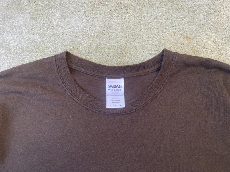 Y2K Gildan Long Sleeve T Shirt Brown size Large Carousel 2