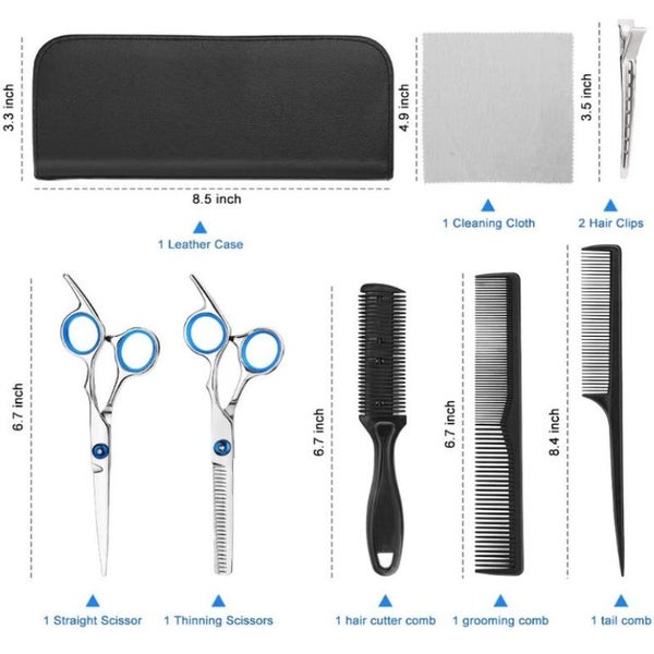 Hod Health & Home Professional Hair Cutting Scissors 9 Pcs Barber Thinning Haird Carousel 2