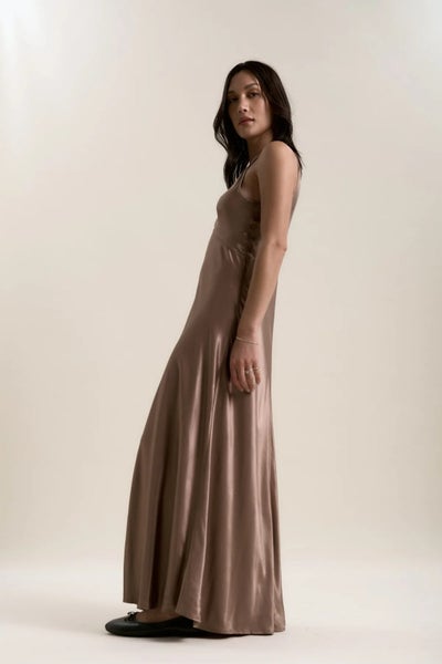 Max Ruby Satin Maxi Dress – Rose Gold – **NO RESERVE** Carousel 8