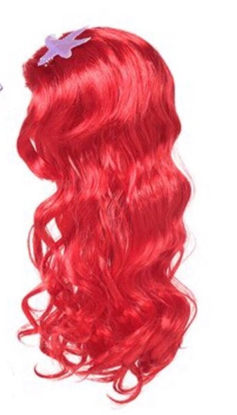 4-7-8-9-10y Ariel Mermaid costume & Wig Carousel 2