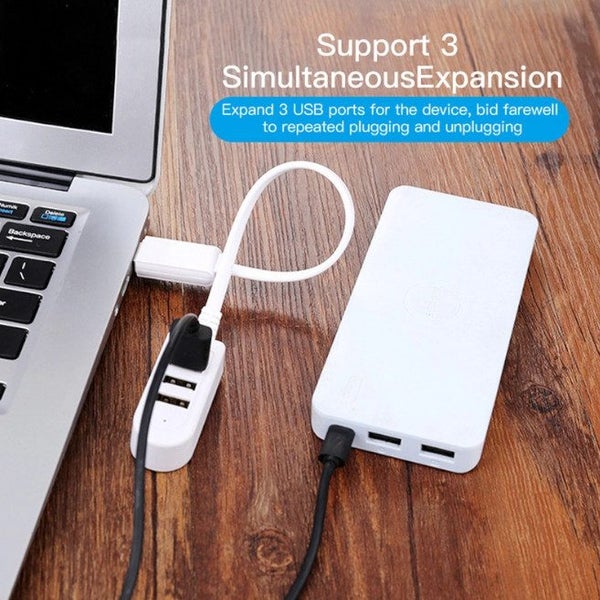 3-Port Usb 2.0 Hub Cable Data Transfer Device Charging Adapter 1.2M Carousel 2