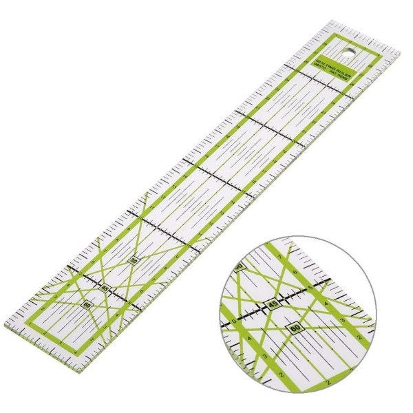 5X30cm Double Color Ruler Patchwork Feet Tailor Yardstick Cutting Quilting Diy S Carousel 2