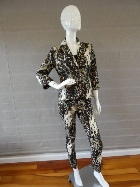 QUEENSPARK Leo blazer | animal print | 3/4 sleeve | lined | BNWT-S64452366702337114