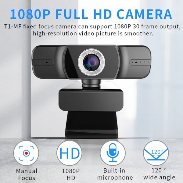 Hod Health & Home Professional Usb 1080P Web Camera Hd Live Webcam 120 Degrees W Carousel 2