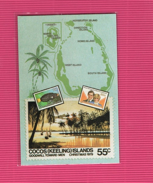 Cocos Postcard - unused Carousel 1
