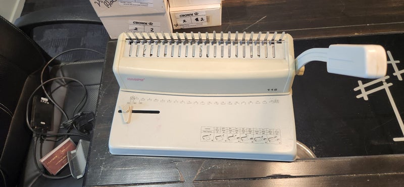 Comb Binding Machine and Spines Carousel 2