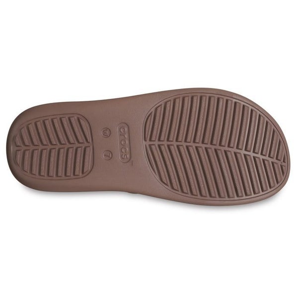 Crocs Womens Getaway Strappy Truffle Brown Slide Carousel 5
