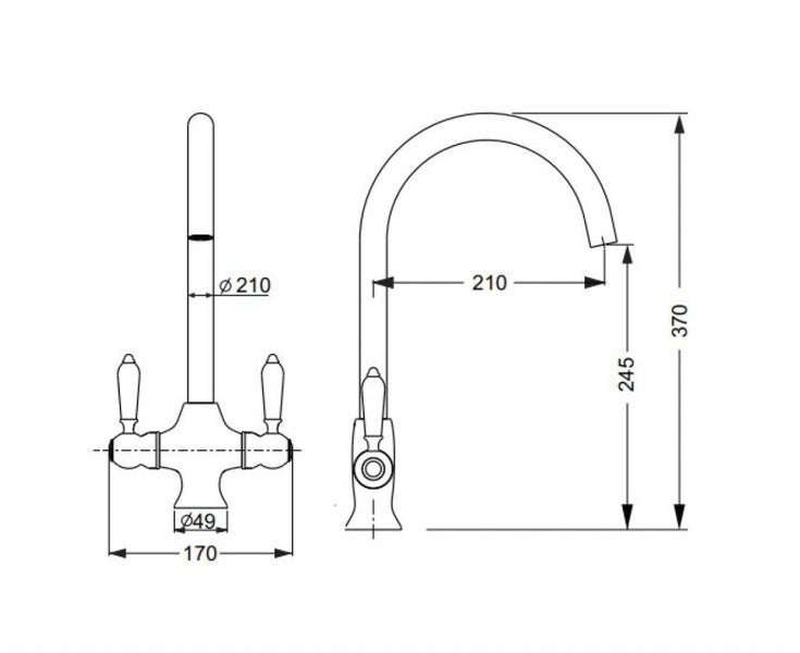 Deja Vu Sink Mixer Brush Ross Gold Carousel 2