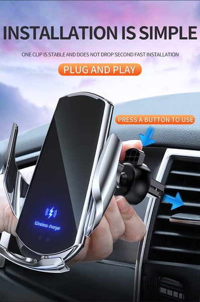 Automatic 15W Car Wireless Charger for iPhone/Android Carousel 1