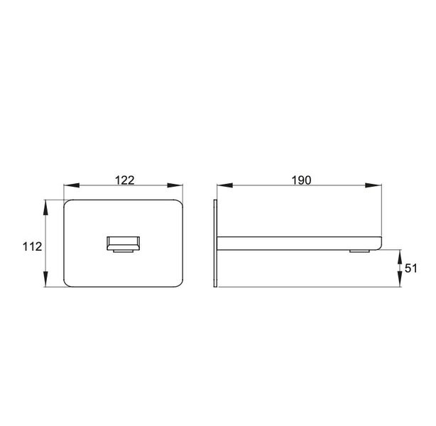 Elements Bath Spout with Black/White Marble Carousel 4