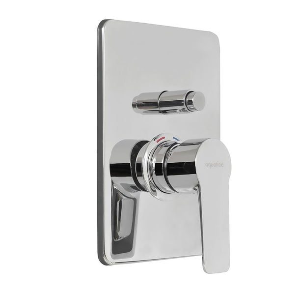 Aquatica Goccia Shower Mixer Bath Diverter Mains Pressure Chrome Carousel 1