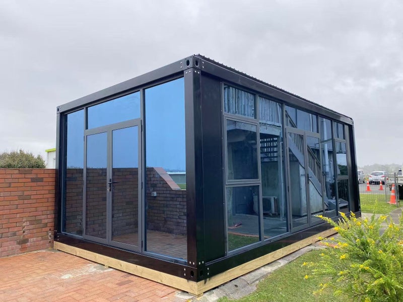 7*4m 28sqm Glass Wall PORTABLE BUILDING / CABIN / BUILDING / TINY HOUSE / UNIT Carousel 2