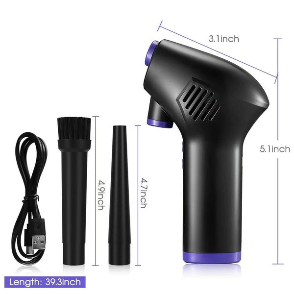 Hod Health & Home Wireless Usb Handheld Air Duster Blower For Pc Laptop Car Carousel 2
