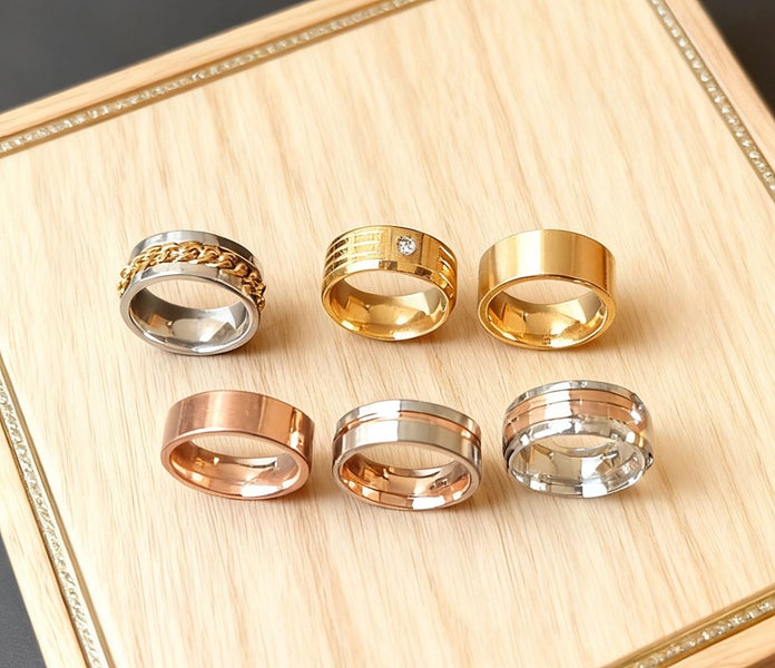 (6X Rings for Women) Mix & Match Statement Rings RSS10DC-1364530989281281110