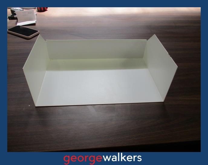 PR6283 White Metal Storage Shelf Carousel 1