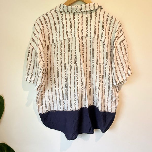 Trenery Women's Chain Print Modal Shirt - Size L Carousel 5