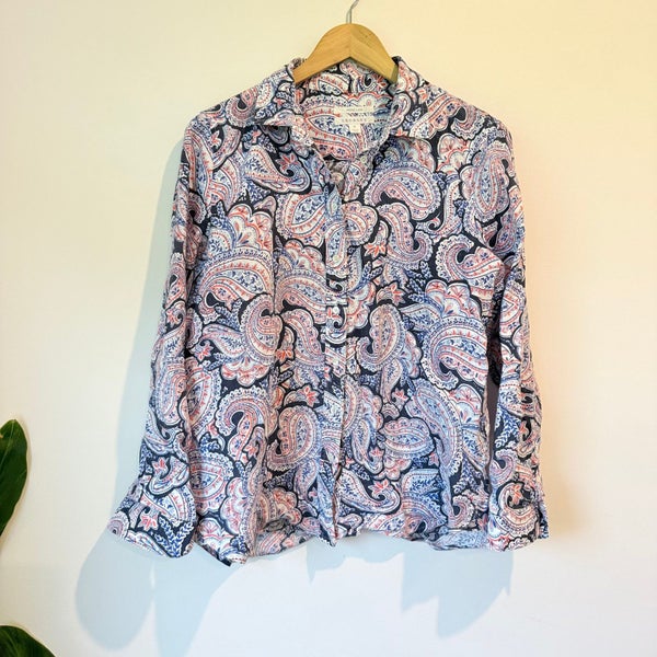 Trenery Paisley French Linen - Size M Carousel 1
