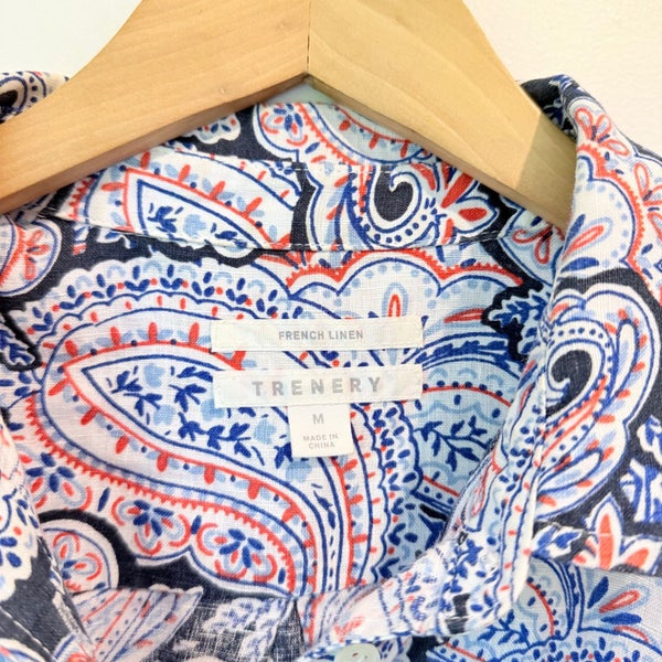 Trenery Paisley French Linen - Size M Carousel 2