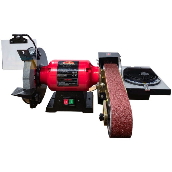ToolShed Bench Grinder with Multitool Linisher Carousel 1