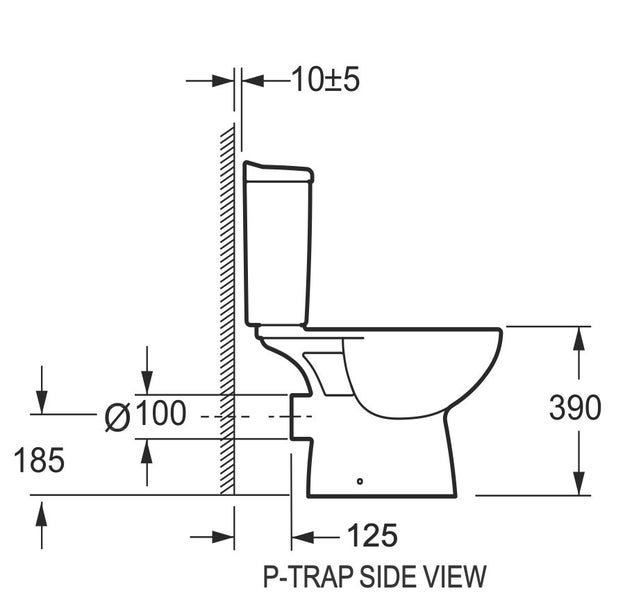 Perlo Toilet with P Trap Carousel 5