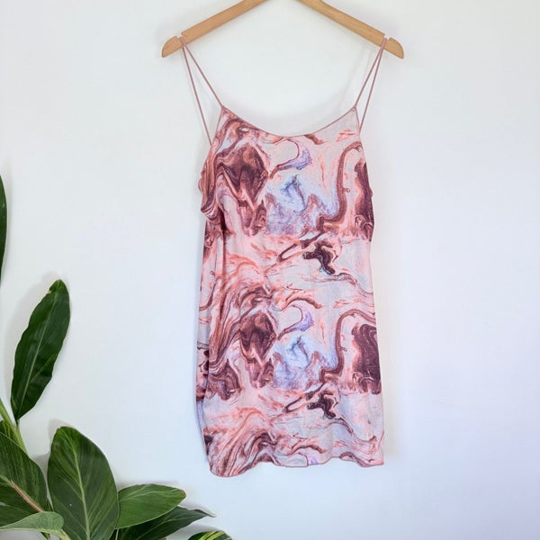 Shein Curve 0XL Marble Print Bodycon Dress Carousel 1