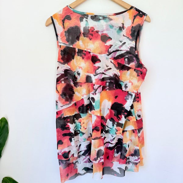 Preen Sleeveless Floral Ruffled Top - Size XL Carousel 5