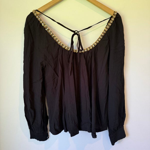 Scarlett & Hehe Size S Black Blouse Carousel 2