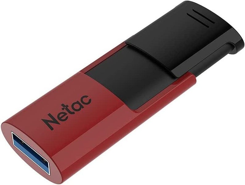 Netac U182 USB3 Flash Drive 32GB UFD Retractable Red/Black 5 Year Warranty Carousel 2